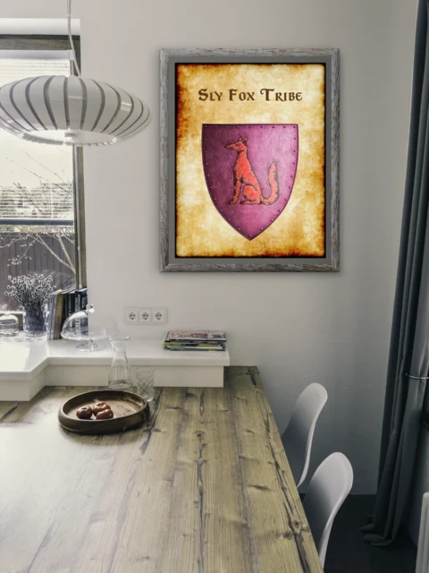Sly Fox Tribe Fantasy Canvas Print from Anna Meyer