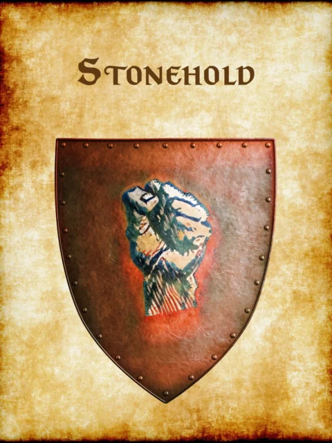 Alternative view of Stonehold Fantasy Art Print from Anna Meyer