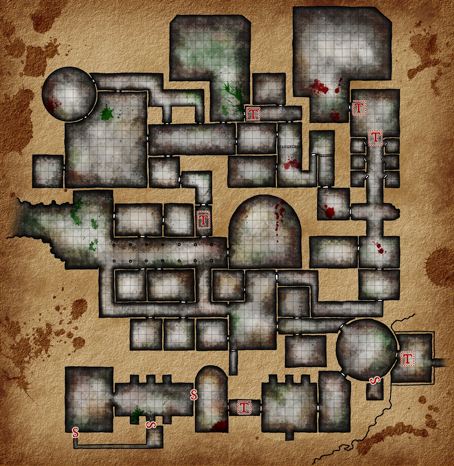 Sunless Citadel Canvas Art Print from Elven Tower Cartography - Image 2