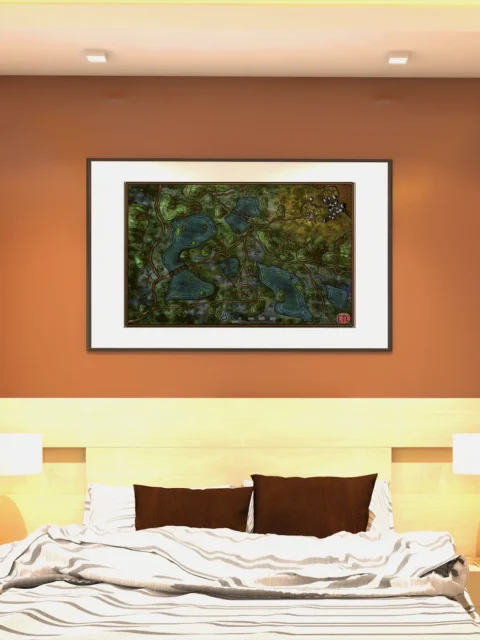Swamp Exploration Fantasy Art Print from Elven Tower Cartography