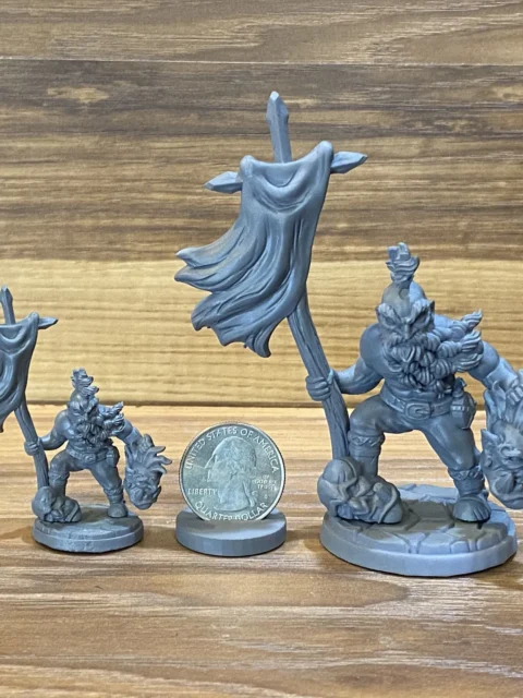 Alternative view of Tegnar The Bloodthirsty — Clan Oakentap Dwarf Miniature