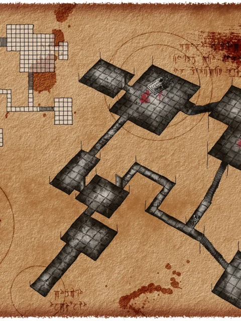 Alternative view of The Arcane Tablet Gallery Canvas Print from Elven Tower Cartography