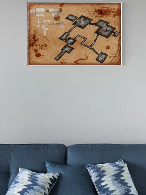 The Arcane Tablet Gallery Canvas Print from Elven Tower Cartography