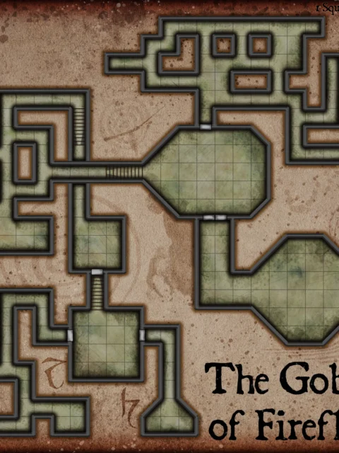 Alternative view of The Goblet Of Fireflies No Labels Fantasy Art Print from Elven Tower Cartography