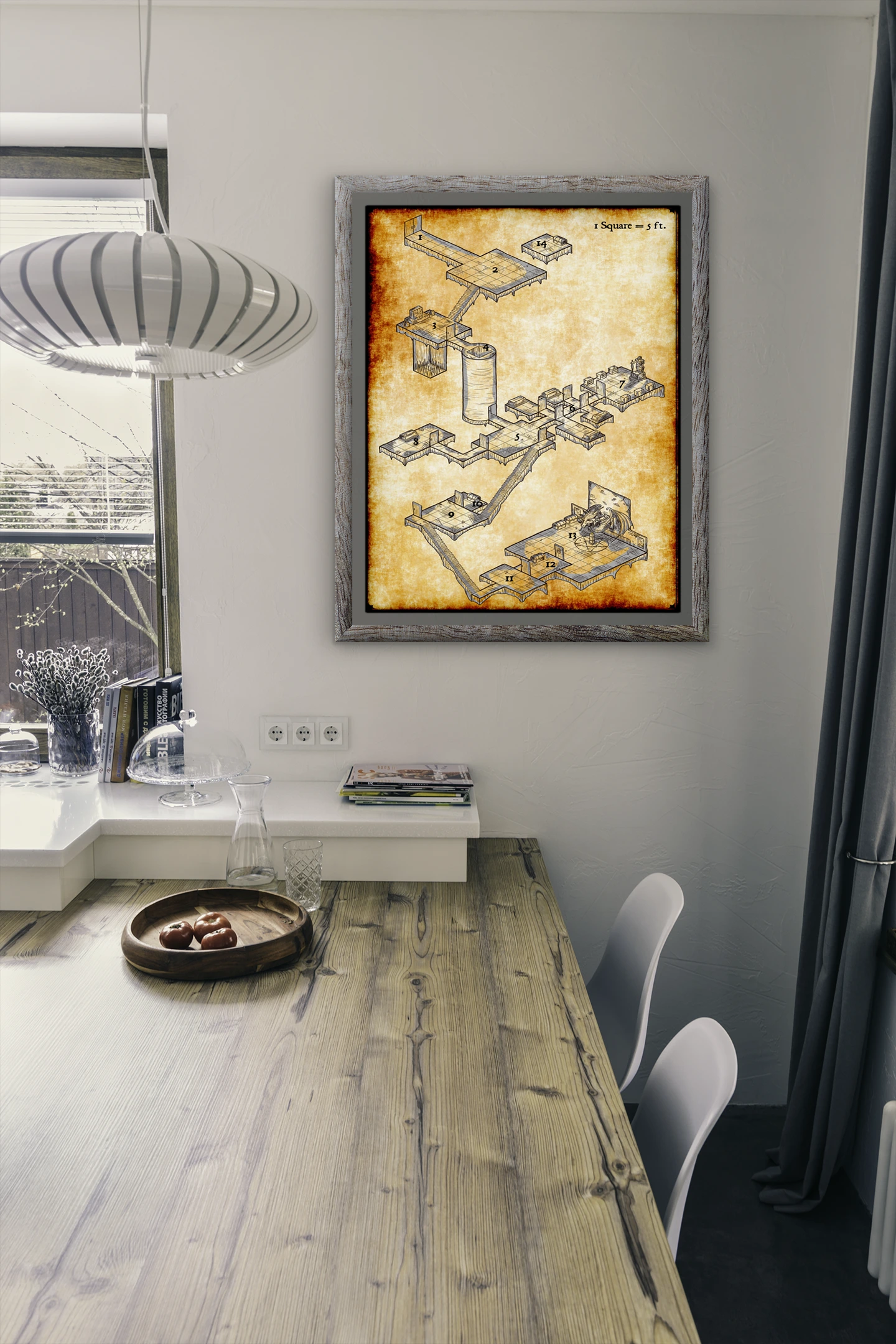 The Lost Orb Fantasy Canvas Print from Elven Tower Cartography - Image 4