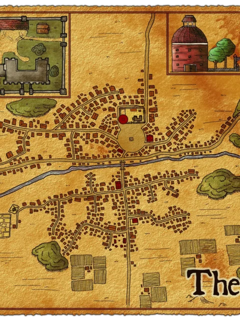 Alternative view of The Stop Canvas Art Print from Elven Tower Cartography