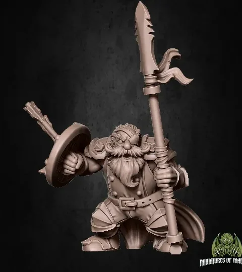 Alternative view of Thonak Heirnof — Clan Oakentap Dwarf Miniature