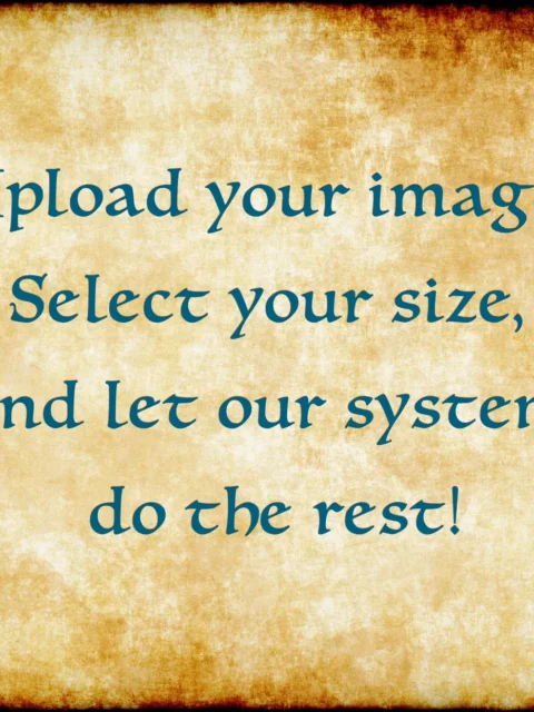 Upload your image, select your size, and let our system do the rest – Custom Art Canvas Print by Noble Dwarf