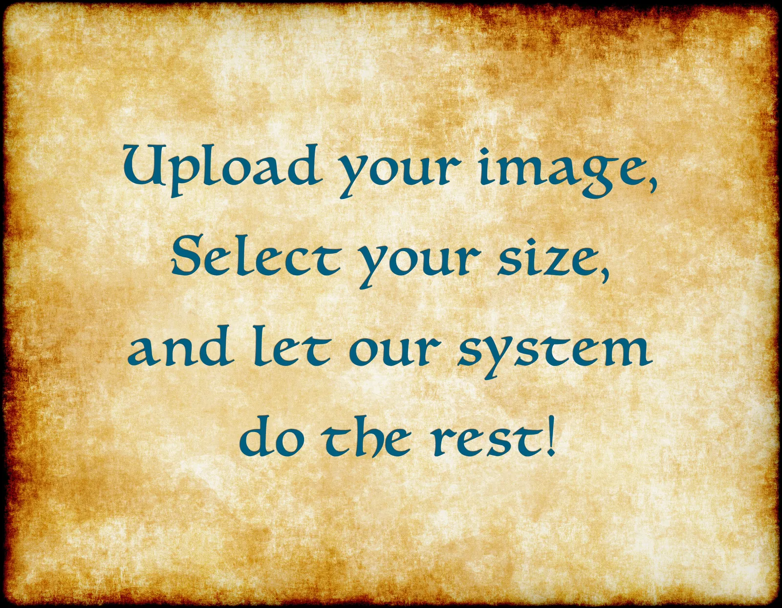 Upload your image, select your size, and let our system do the rest – Custom Art Canvas Print by Noble Dwarf