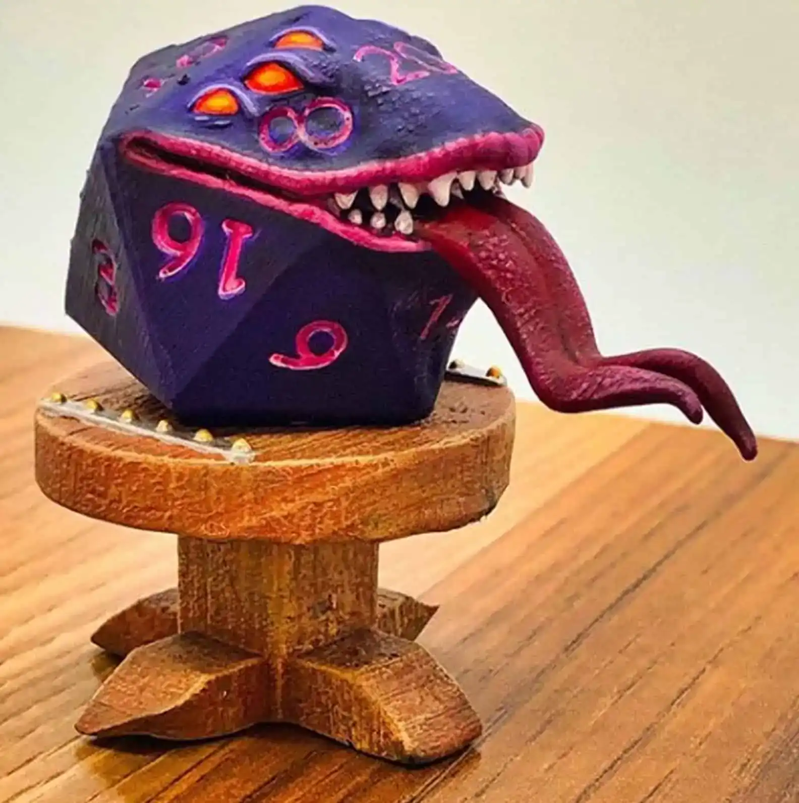 Fumbles D20 Mimic Miniature Painted