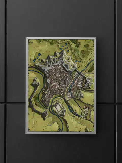 Luxemburg Star Fortress Ac Fantasy Art Print from Alyssa Faden