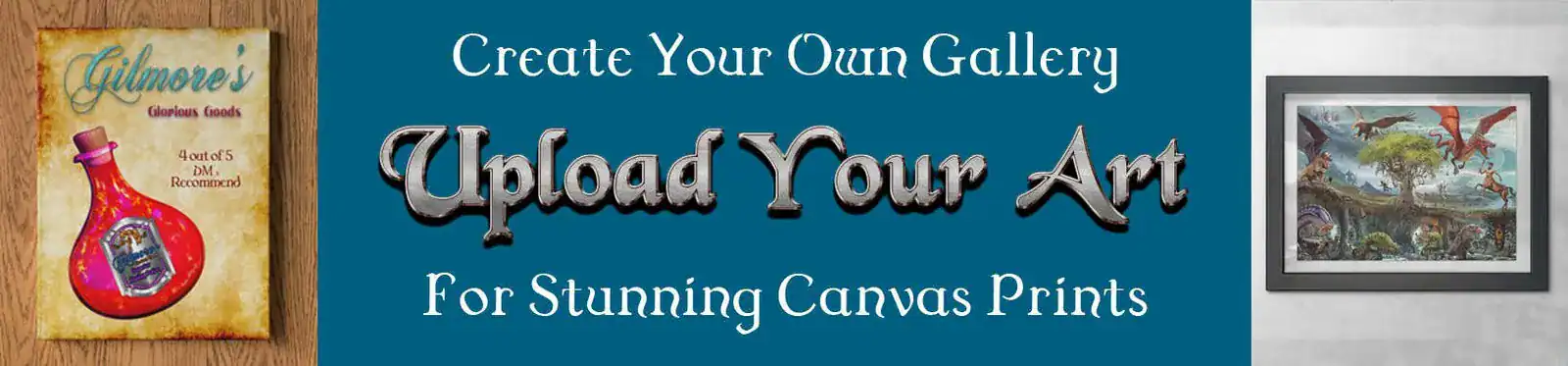 Upload Your Art for Custom Canvas Prints.
